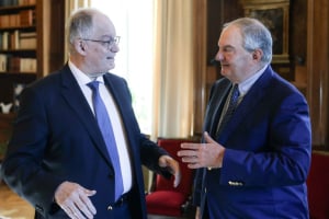 Συνάντηση του Προέδρου της Δημοκρατίας Κωνσταντίνου Τασούλα με τον Κώστα Καραμανλή