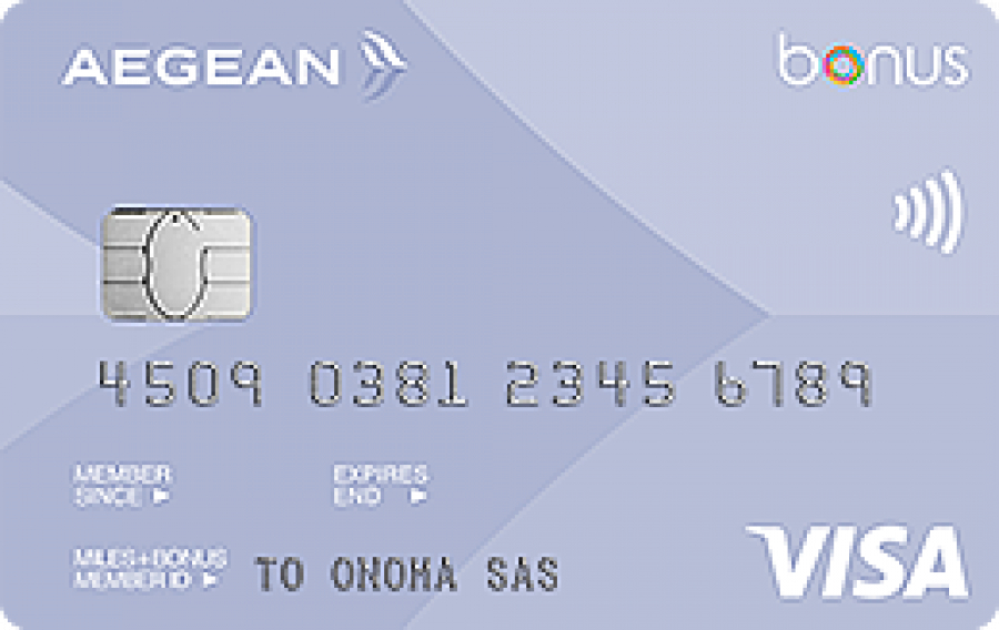 Alpha Bank: Νέα σειρά καρτών Aegean Bonus Visa
