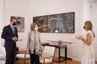 Με τη βασίλισσα της Ισπανίας Σοφία συναντήθηκε ο Πρωθυπουργός στο Μέγαρο Μαξίμου