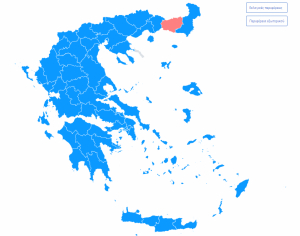 Εκλογές 2023: 40,87% η Νέα Δημοκρατία στο 64,21% της Επικράτειας - Όλη η Ελλάδα μπλε εκτός Ροδόπης