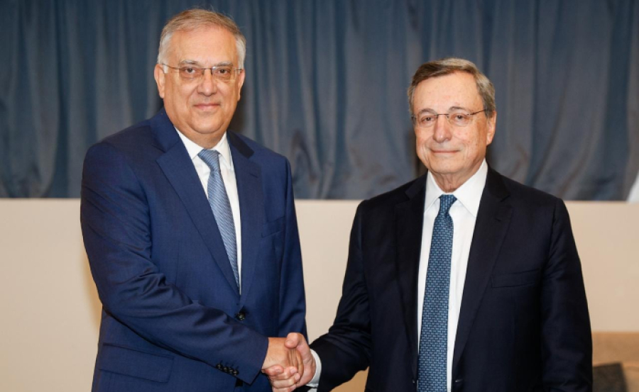 Συνάντηση υπουργού Ανάπτυξης Τ. Θεοδωρικάκου με τον Μ. Ντράγκι