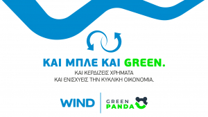 Wind: Συνεργάζεται με την GREEN PANDA και συμβάλλει στην κυκλική οικονομία