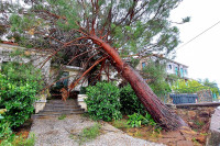 Έντονα καιρικά φαινόμενα στη δυτική Λέσβο