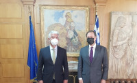 Συνάντηση Σπύρου Λιβανού με τον Γερμανό Πρεσβευτή Ερνστ Ρέιχελ