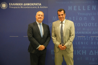 Συνάντηση Θ. Πλεύρη με τον πρέσβη του Ηνωμένου Βασιλείου στην Ελλάδα, Μάθιου Λοτζ