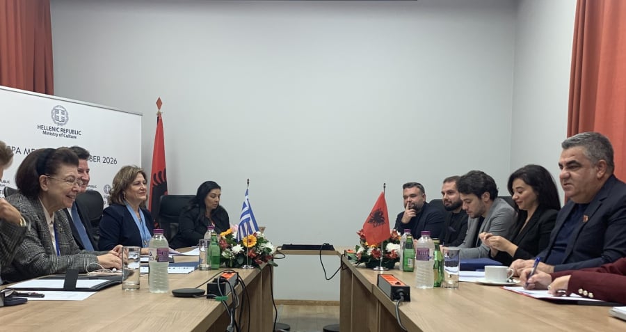 Λίνα Μενδώνη: Η πολιτιστική συνεργασία ενισχύει τις διμερείς σχέσεις της Ελλάδας με την Αλβανία και τη Β. Μακεδονία