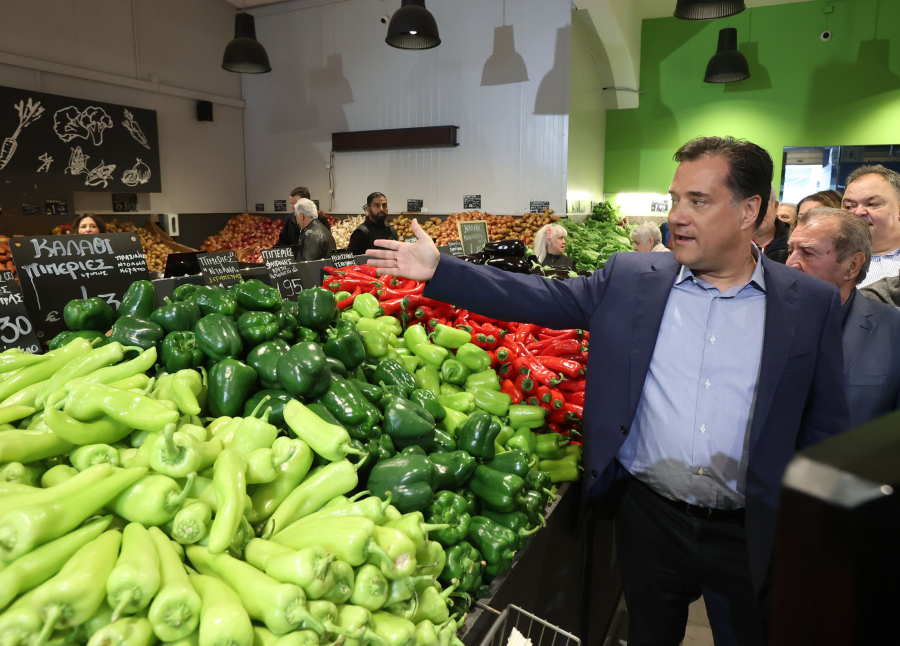 Στην αγορά του Ρέντη ο Άδωνις