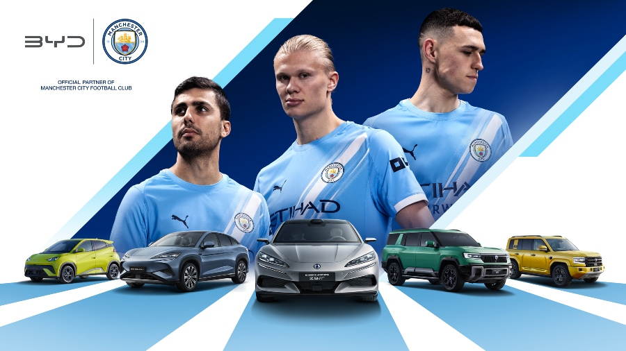 BYD: Επίσημος συνεργάτης της Manchester City