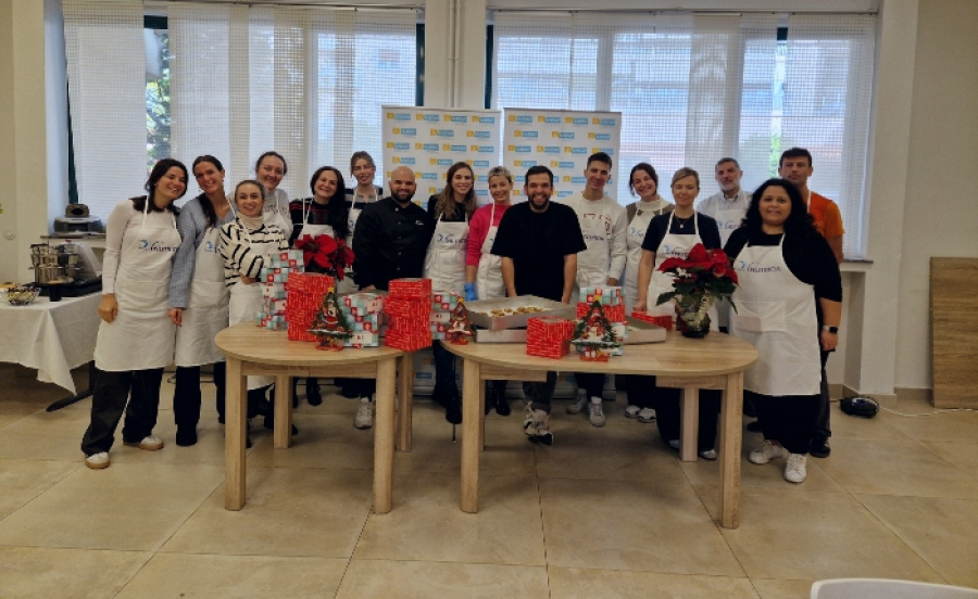 Η ομάδα της Danone με τον chef Πέτρο Συρίγο στην ΕΛΕΠΑΠ