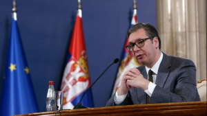 Ο πρόεδρος της Σερβίας Αλεξάνταρ Βούτσιτς.