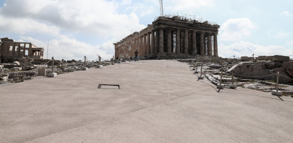 Μενδώνη: Πινακίδα με τα ονόματα των Μανώλη Γλέζου - Απόστολου Σάντα στην Ακρόπολη