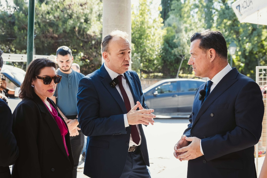 Πρόεδρος και Διευθύνων Σύμβουλος της Imperial Brands Hellas, κ. Νίκος Νικηφορίδης, Υπουργός Υγείας κ. Άδωνις Γεωργιάδης