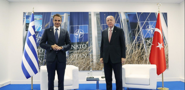 Θετικό το κλίμα στη συνάντηση Κ. Μητσοτάκη - Τ. Ερντογάν στις Βρυξέλλες
