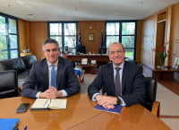 Συνάντηση του Χρίστου Δήμα με τον πρέσβη της Ιταλίας Paolo Cuculi