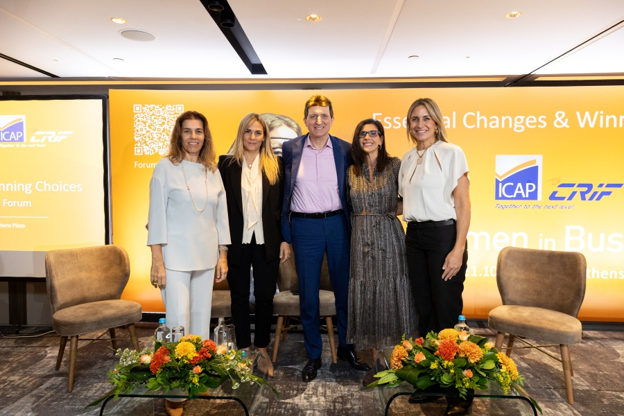 Aπό αριστερά: A. Γ. Αποστολίδου - CEO, BRIQ PROPERTIES REIC, Ν. Καραλή - Commercial Director SouthEast Europe Microsoft, Ν. Κωνσταντέλλος - CEO και Δ. Σύμβουλος, ομίλου ICAP CRIF, Ε. Παναγιωτακοπούλου - Chief HR Officer, Deloitte και Η. Χατζηγεωργίου – Δ.Σ., ΕΤΑΔ