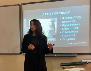 Η Γιώτα Βοργία μίλησε στο Career Day του Κολλεγίου Αθηνών για το τι σημαίνει να είσαι καλλιτέχνης σήμερα