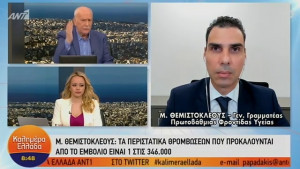 Θεμιστοκλέους για AstraZeneca: Καμιά ανησυχία για το εμβόλιο (vid)