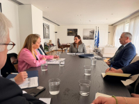 Συνάντηση της Όλγας Κεφαλογιάννη με την Παγκόσμια Οργάνωση Απόδοσης Εβραϊκών Περιουσιών