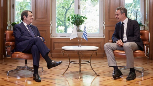 Συνάντηση Μητσοτάκη - Αναστασιάδη: Χωρίς ευρωπαϊκή αρωγή είναι δύσκολο να αντιμετωπίσουμε τις τιμές ενέργειας