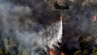 Τεράστιο μέτωπο φωτιάς στο Παλαιοχώρι Λαυρεωτικής - Επιχειρούν τα εναέρια μέσα