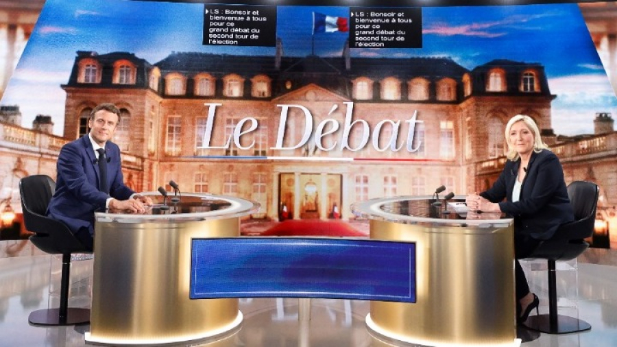 Γαλλία: Πιο πειστικός ο Μακρόν από τη Λεπέν στην τηλεμαχία, σύμφωνα με δημοσκόπηση