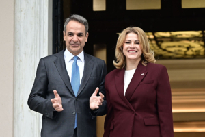 Κ. Μητσοτάκης: Συναντήθηκε με την Πρωθυπουργό της Λετονίας - Στο επίκεντρο Ουκρανία και Μέση Ανατολή