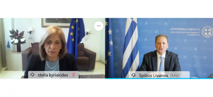 Τηλεδιάσκεψη Λιβανού με την Επίτροπο Υγείας της Ε.Ε με θέμα τα ελληνικά προϊόντα