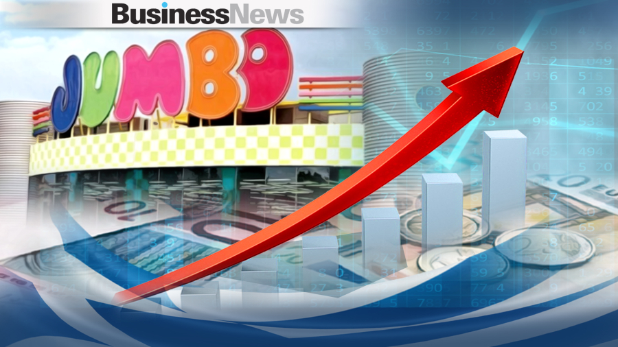 Jumbo: Αύξηση πωλήσεων 20% το επτάμηνο - Καταβολή μερίσματος 0,3220 ευρώ/μετοχή, από 29/8