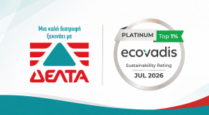 ΔΕΛΤΑ: Στο κορυφαίο 1% των εταιρειών παγκοσμίως σε θέματα βιωσιμότητας