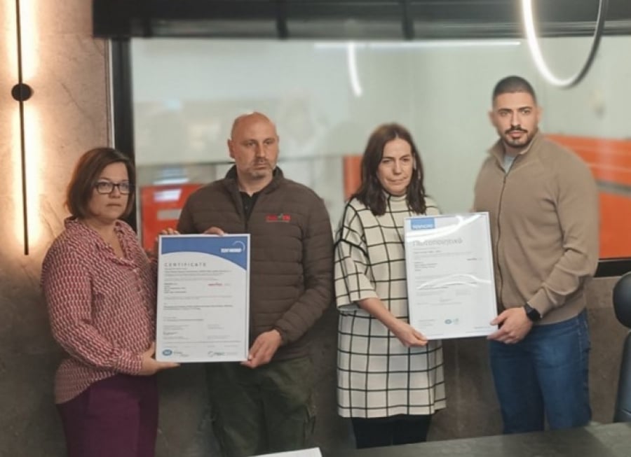 Τη νέα μονάδα του ομίλου εταιρειών Krivek πιστοποίησε η TÜV HELLAS