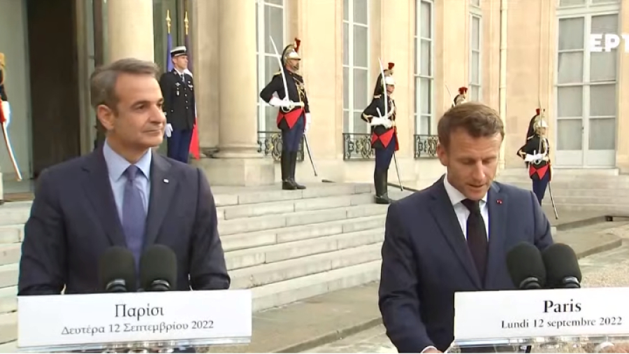 Συνάντηση Μητσοτάκη - Μακρόν: Ελλάδα και Γαλλία συντονίζονται στην αντιμετώπιση του ενεργειακού προβλήματος