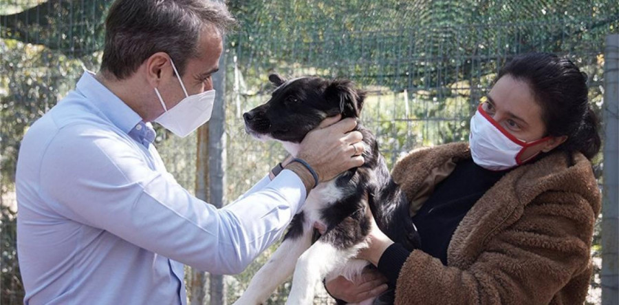 Στο καταφύγιο ζώων της Ηλιούπολης ο Πρωθυπουργός