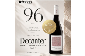 Limniona 2024 της Oenops Wines: Χρυσό Μετάλλιο και 96 βαθμοί στα Decanter World Wine Awards 2026
