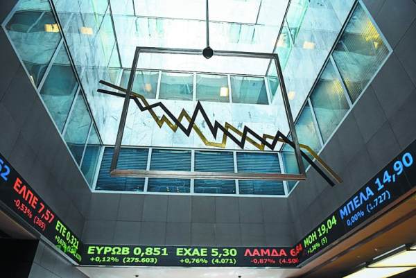 Χρηματιστήριο: Στις 1.246,30 μονάδες ο Γενικός Δείκτης Τιμών, με πτώση 0,34%