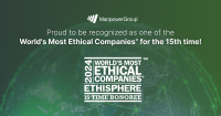 ManpowerGroup: Για 15η φορά στις πιο ηθικές εταιρείες παγκοσμίως