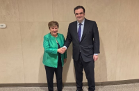 Κ. Πιερρακάκης στο ΔΝΤ: Η Ευρώπη αντέχει στα διαδοχικά σοκ – Εύσημα Γκεοργκίεβα στην Ελλάδα για την πρόωρη αποπληρωμή δανείων