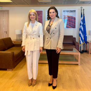 Συνάντηση Κεφαλογιάννη με την Πρόεδρο της Κυπριακής Βουλής των Αντιπροσώπων