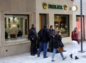 Ένοπλη ληστεία στο κατάστημα της Rolex στο κέντρο της Αθήνας