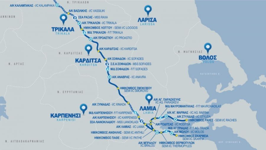 E65: Στην κυκλοφορία τα πρώτα 14 χιλιόμετρα του νότιου τμήματος του αυτοκινητόδρομου