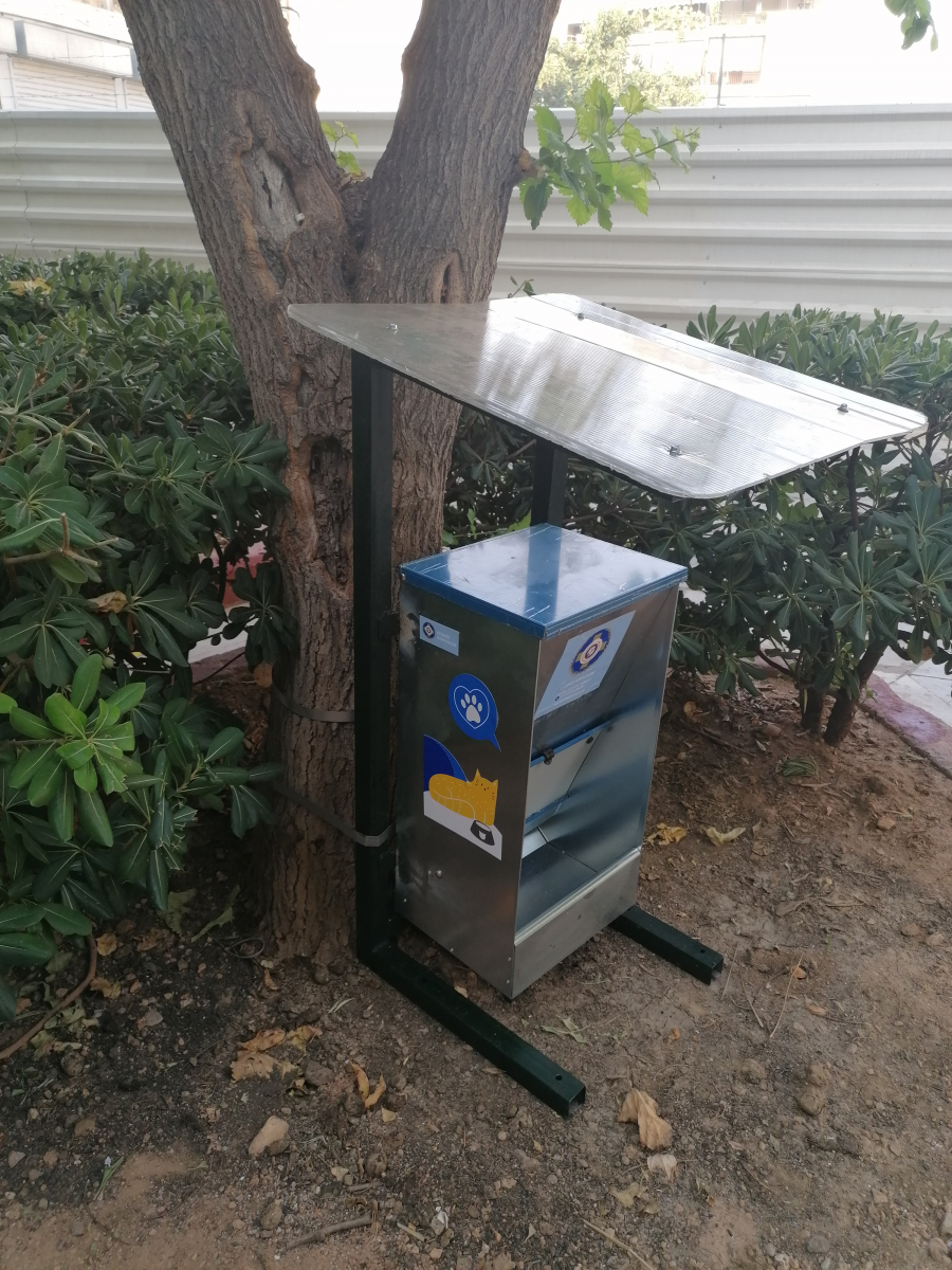 «Πανελλήνιο» Athens Experience Car Services και Δήμος Αθηναίων τοποθετούν ταΐστρες για γάτες στην πόλη