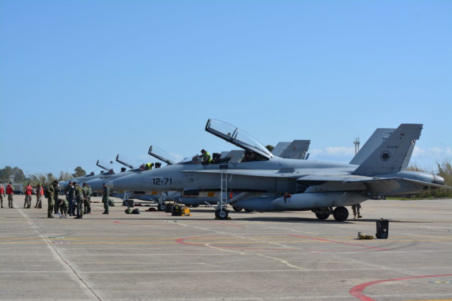 Σε εξέλιξη η Ημέρα Διακεκριμένων Επισκεπτών της αεροπορικής άσκησης «Ηνίοχος 21» παρουσία του πρωθυπουργού