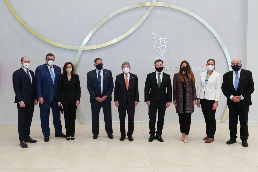 Επίσκεψη του Προέδρου της ΔΟΕ, Τόμας Μπαχ, στο Ολυμπιακό Μουσείο Αθήνας