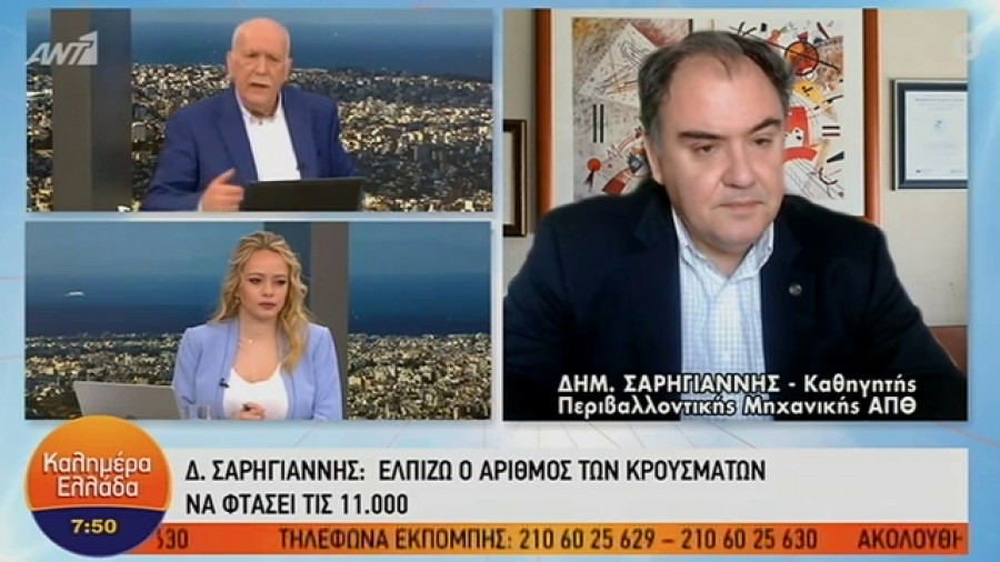 Σαρηγιάννης: Θα φτάσουμε τους 900 διασωληνωμένους την Μεγάλη Εβδομάδα (vid)