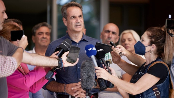 Μητσοτάκης: Προτεραιότητες ο απεγκλωβισμός ανθρώπων και η αποκατάσταση του δικτύου ύδρευσης