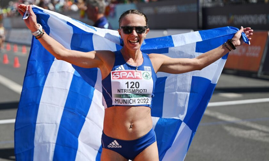 Πρωταθλήτρια Ευρώπης και στα 20 χλμ βάδην η Αντιγόνη Ντρισμπιώτη
