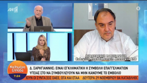 Σαρηγιάννης: Στις αρχές Δεκεμβρίου η κορύφωση του κύματος (vid)