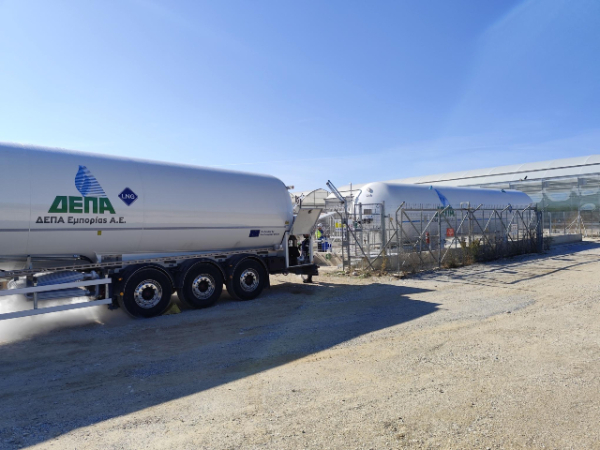ΔΕΠΑ Εμπορίας: Σε λειτουργία ο πρώτος σταθμός αεριοποίησης υγροποιημένου φυσικού αερίου εκτός δικτύου