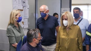 Στην πυρόπληκτη Αχαΐα Γεννηματά - Παπανδρέου