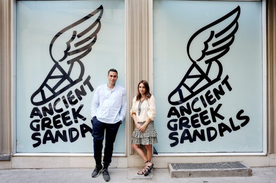 Oι ιδρυτές της Ancient Greek Sandals