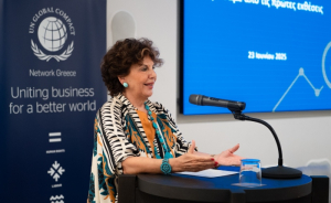 Η κ. Σόφη Δασκαλάκη-Μυτιληναίου, Πρόεδρος UNGC Network Greece